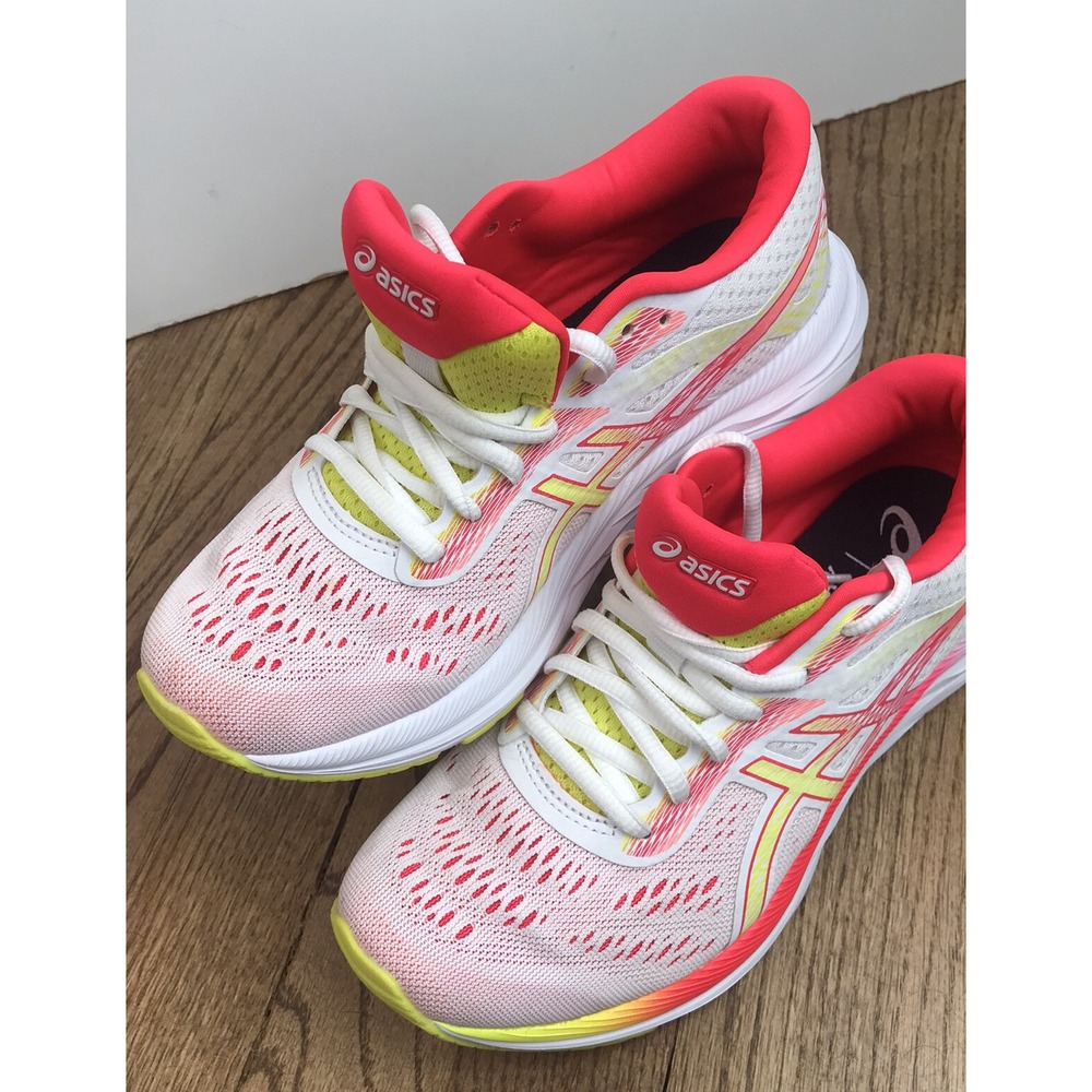 Asics Women's Gel-Excite 6 White Orange 1012A150 Running Shoes Size 6 EUC Mint - Picture 2 of 9
